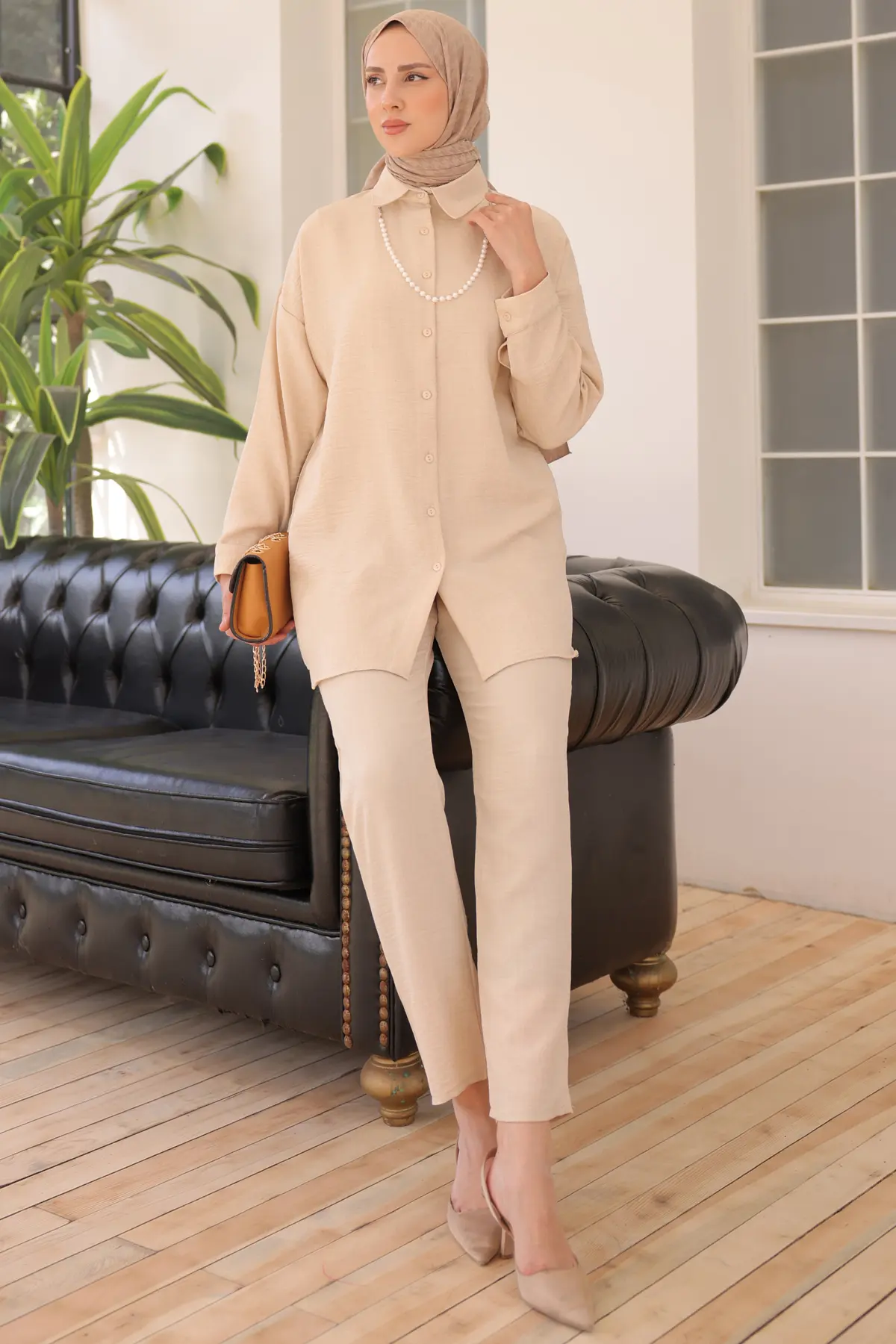 Pearl Necklace Double Suıt-detail