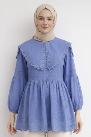 Peter Pan Collar Lace Tunic