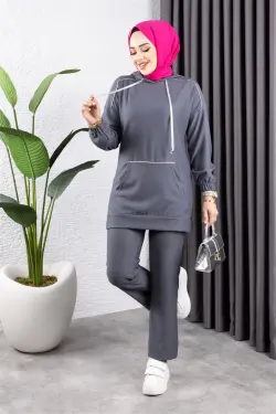Pile Hooded Sports Suit
