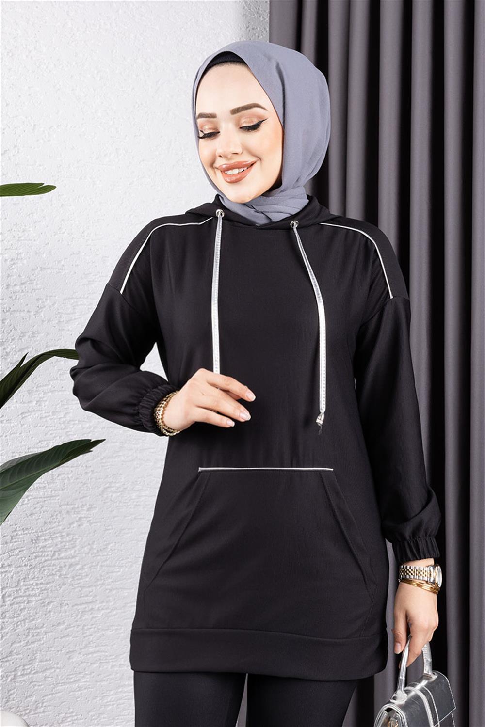 Pile Hooded Sports Suit