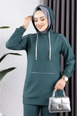 Pile Hooded Sports Suit