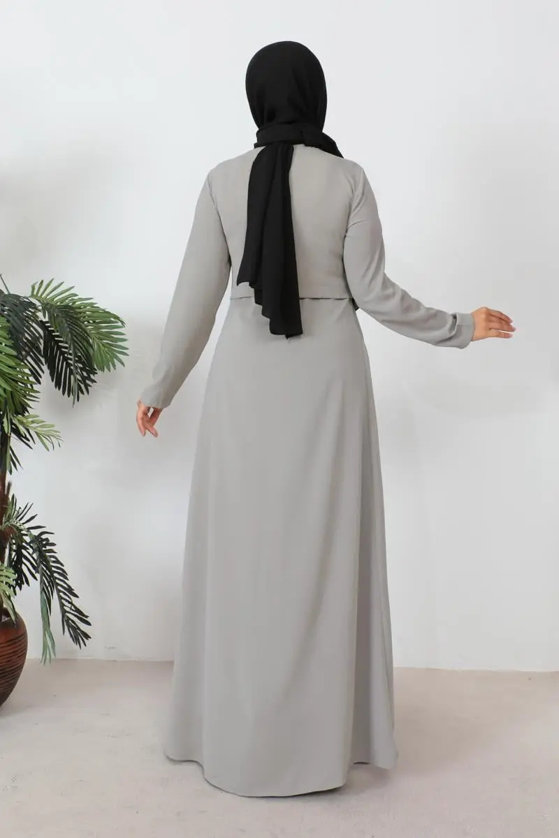 Pleated Aerobin Abaya-detail