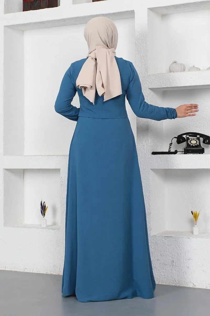 Pleated Aerobin Abaya-detail