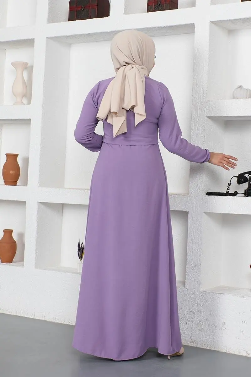 Pleated Aerobin Abaya-detail