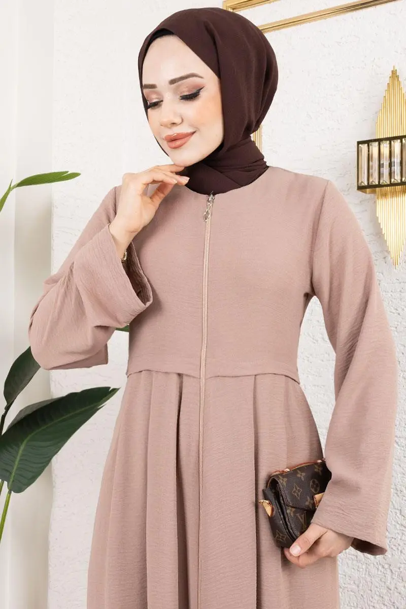 Pleated Aerobin Abaya-detail