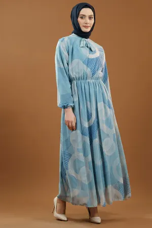 Pleated Floral Dress