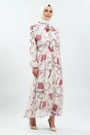 Pleated Floral Dress