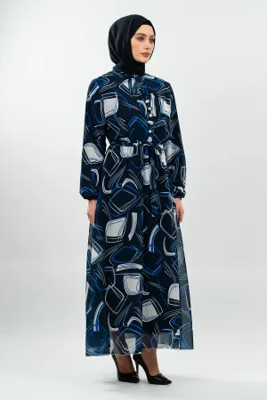 Pleated Floral Dress