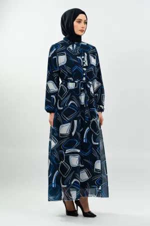 Pleated Floral Dress