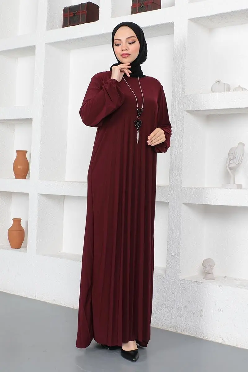 Pleated Sandy Dress-detail