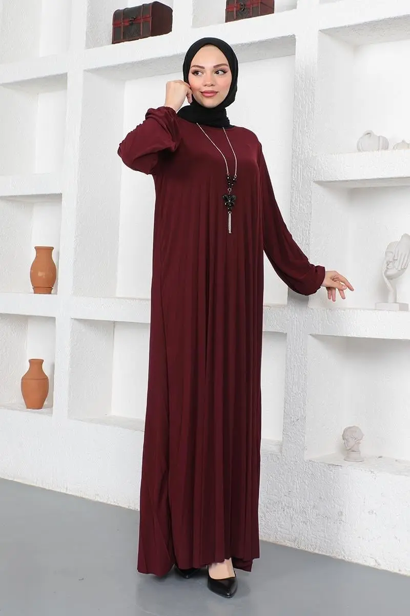 Pleated Sandy Dress-detail