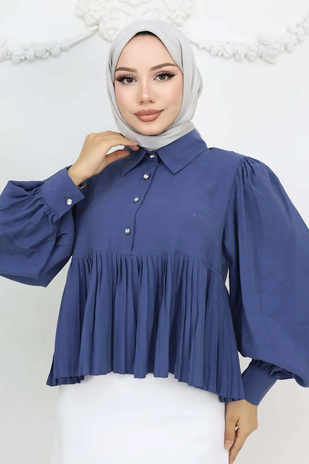 Pleated Short Shirt