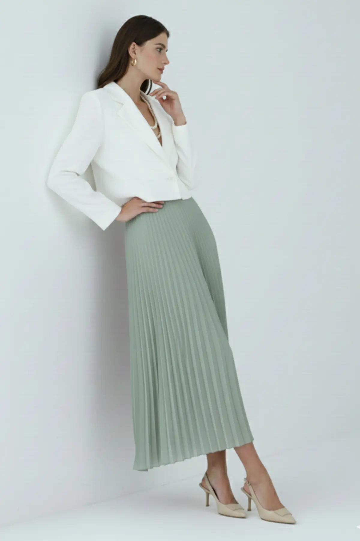 Pleated Skirt-detail