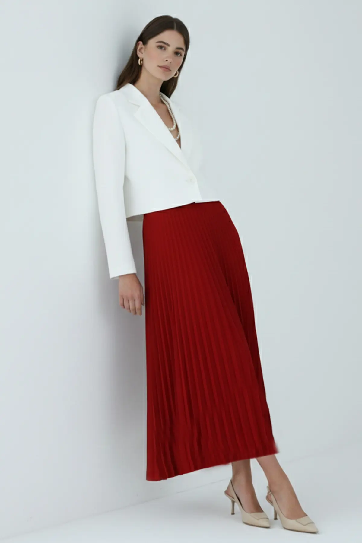 Pleated Skirt-detail