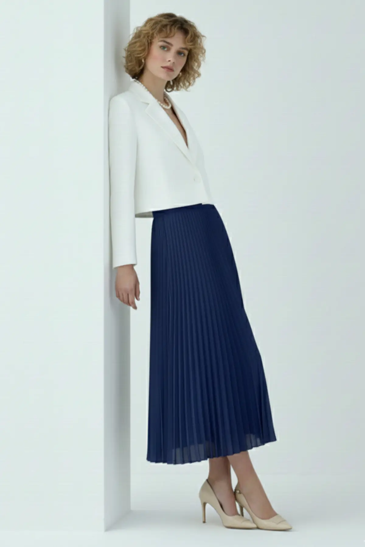 Pleated Skirt-detail