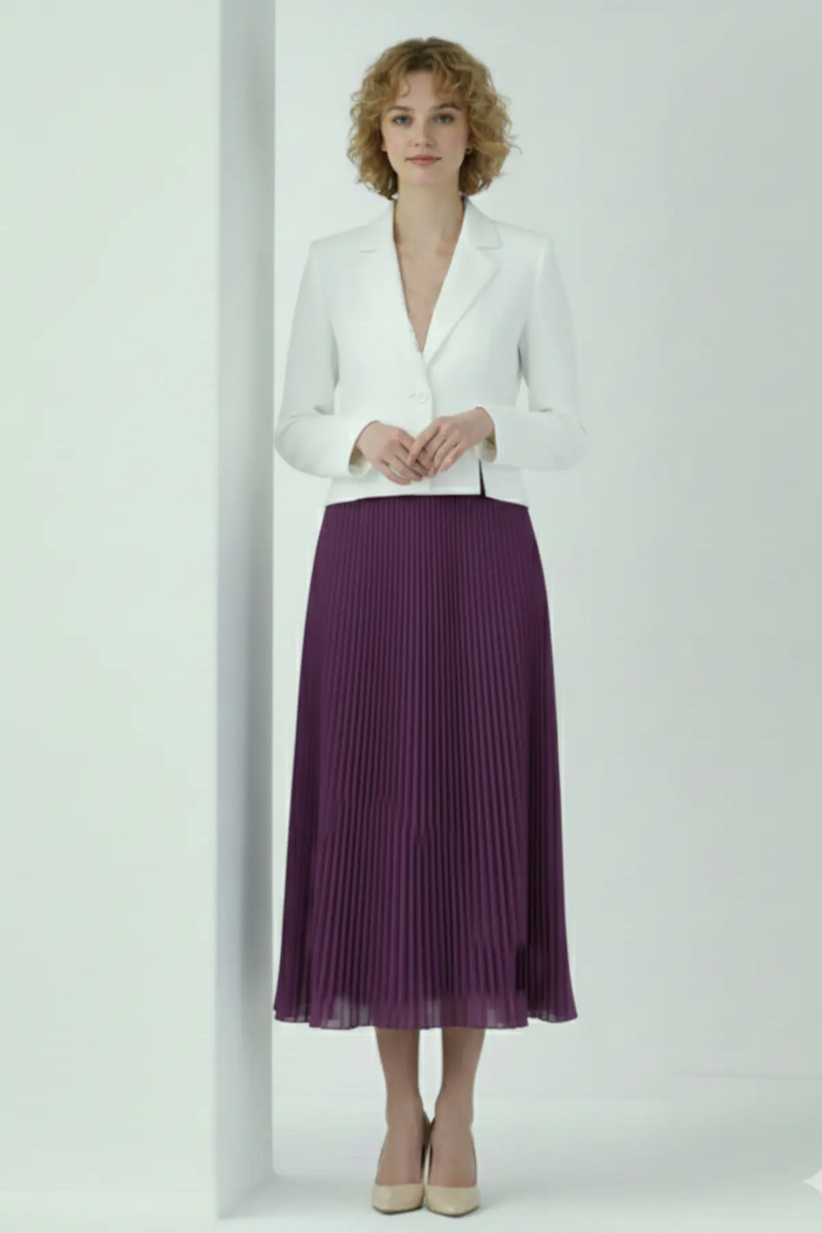 Pleated Skirt-detail