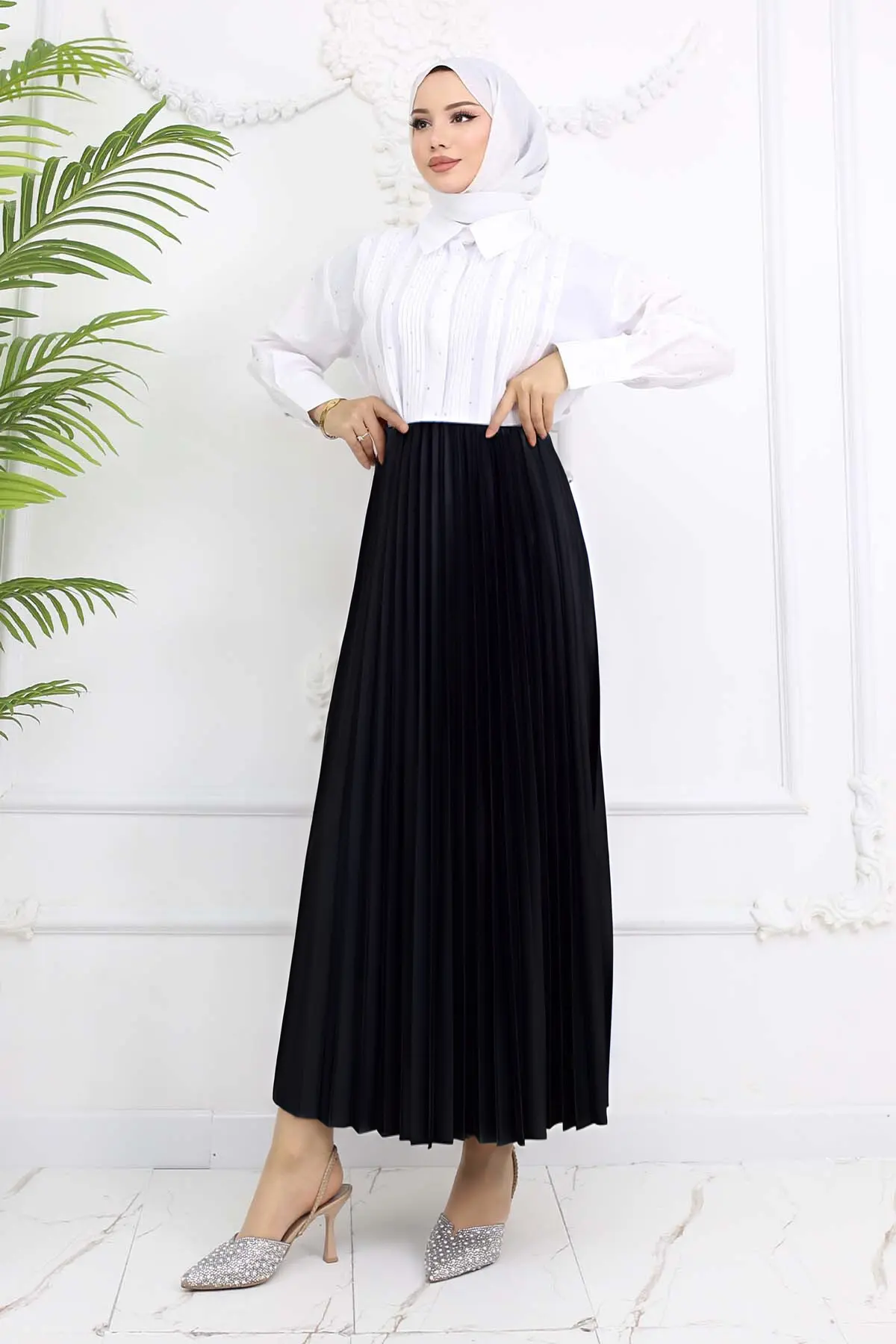 Pleated Skirt-detail