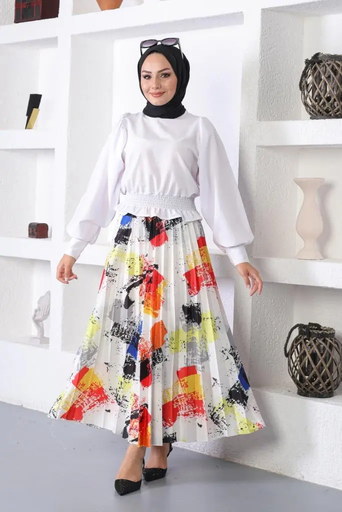 Pleated Skirt-detail