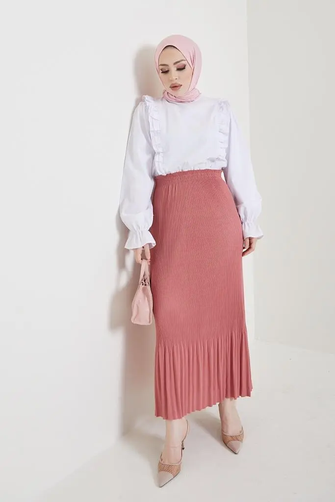 Pleated Skirt-detail