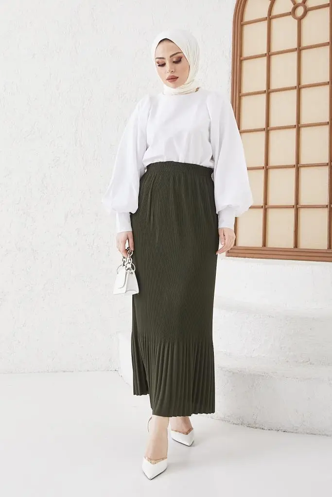 Pleated Skirt-detail
