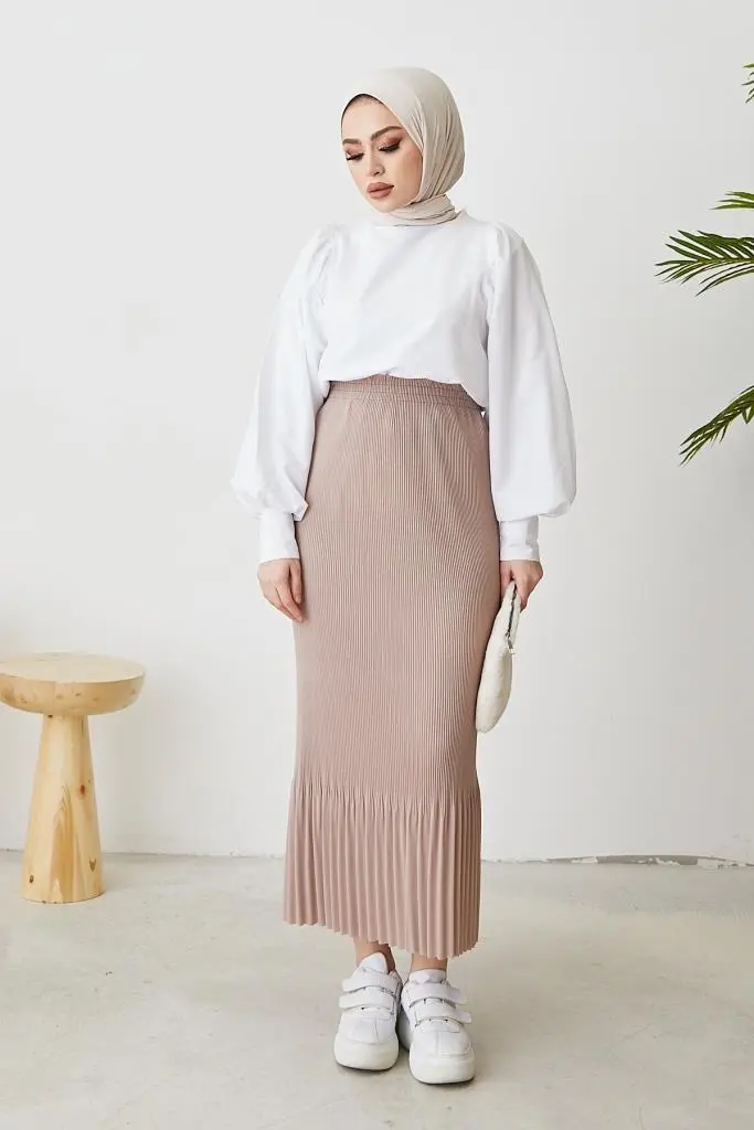 Pleated Skirt-detail