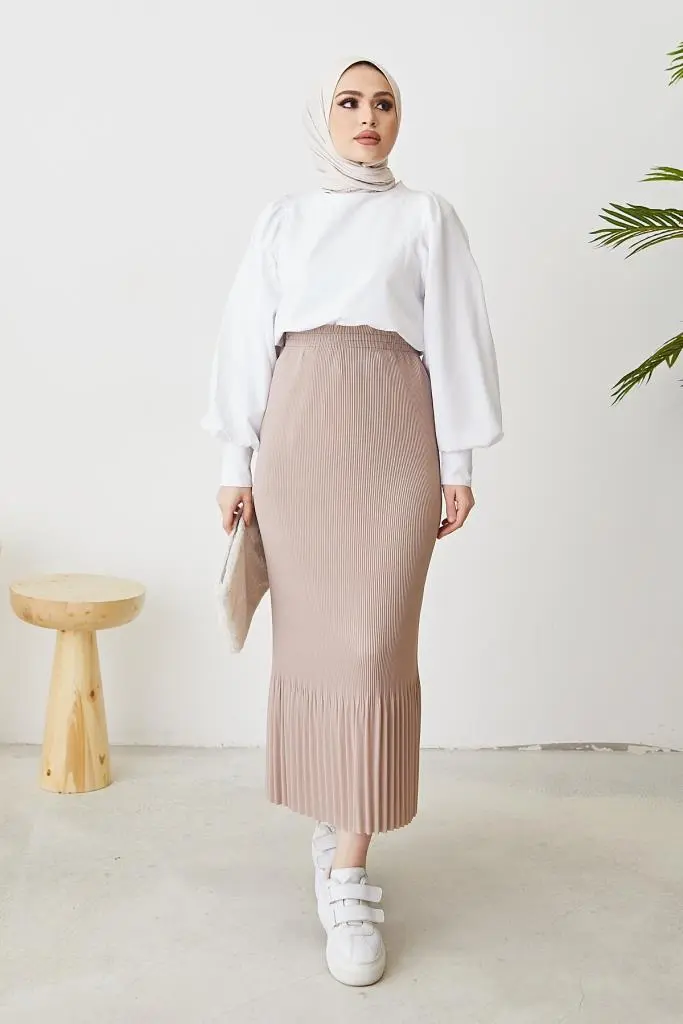 Pleated Skirt-detail