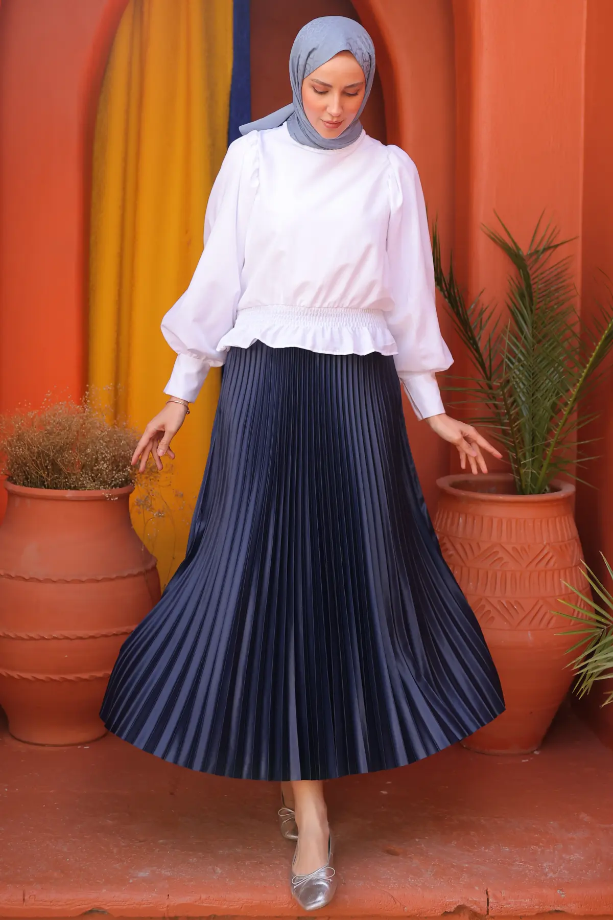 Pleated Skirt-detail