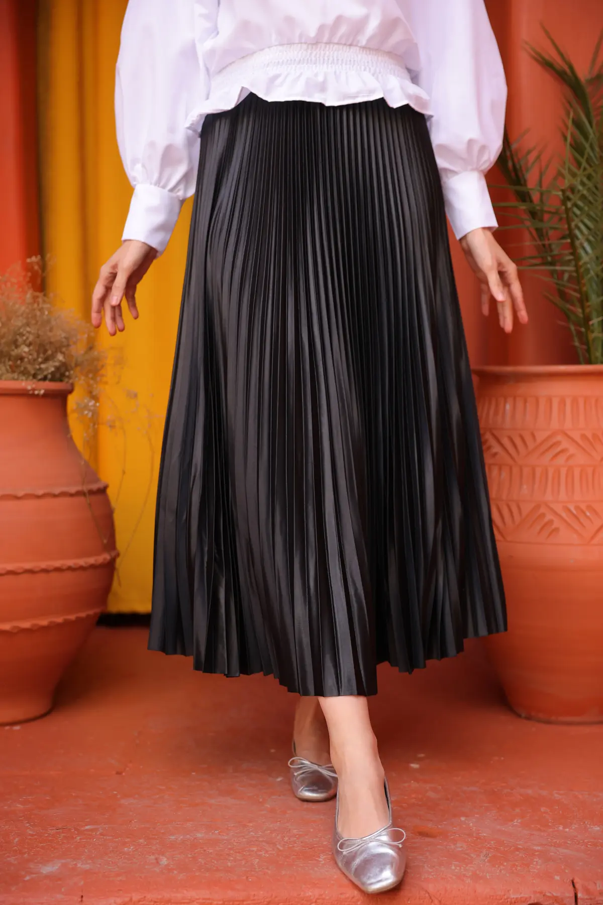 Pleated Skirt-detail