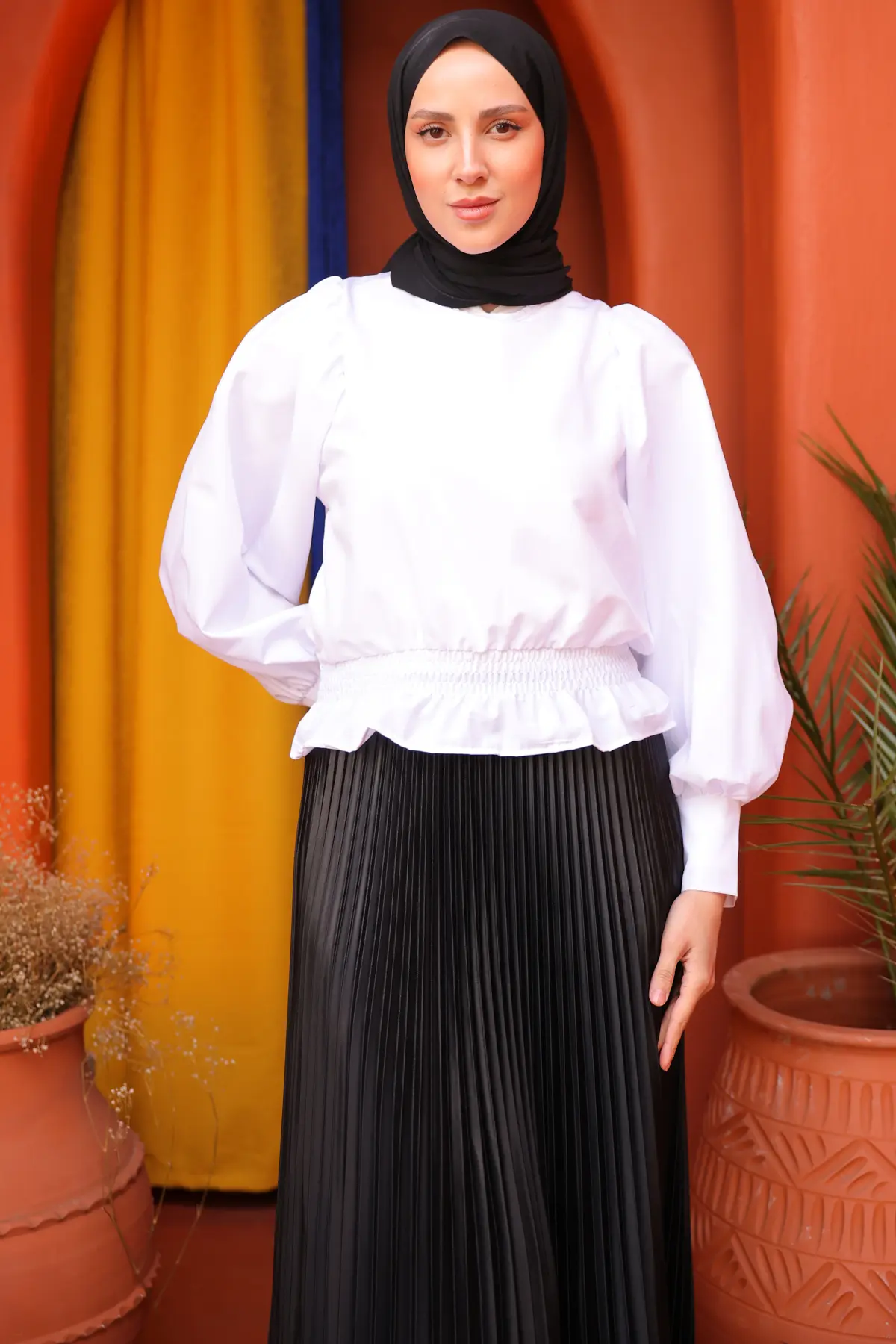 Pleated Skirt-detail