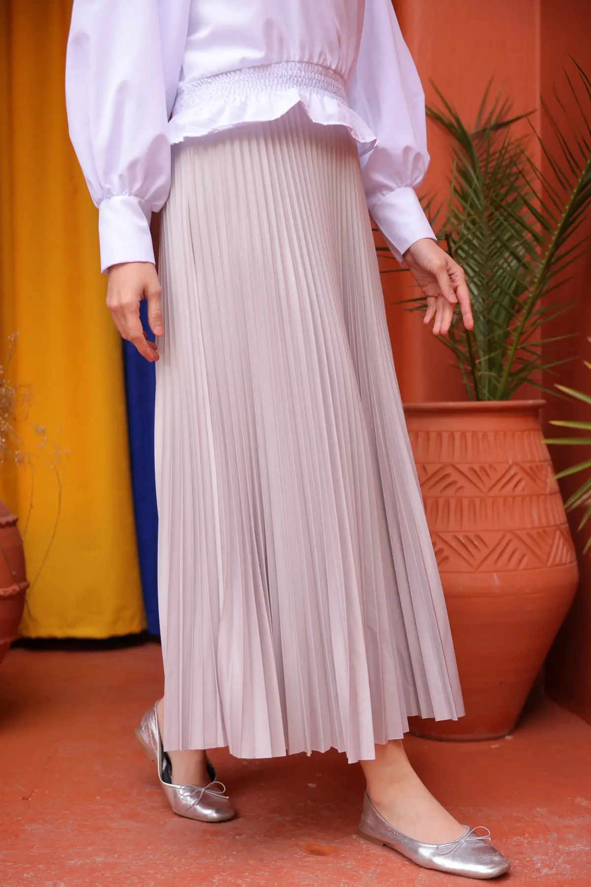 Pleated Skirt-detail