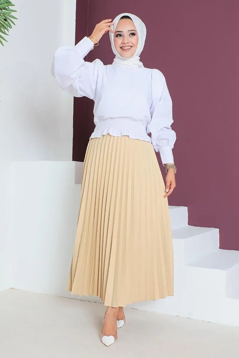 Pleated Skirt-detail