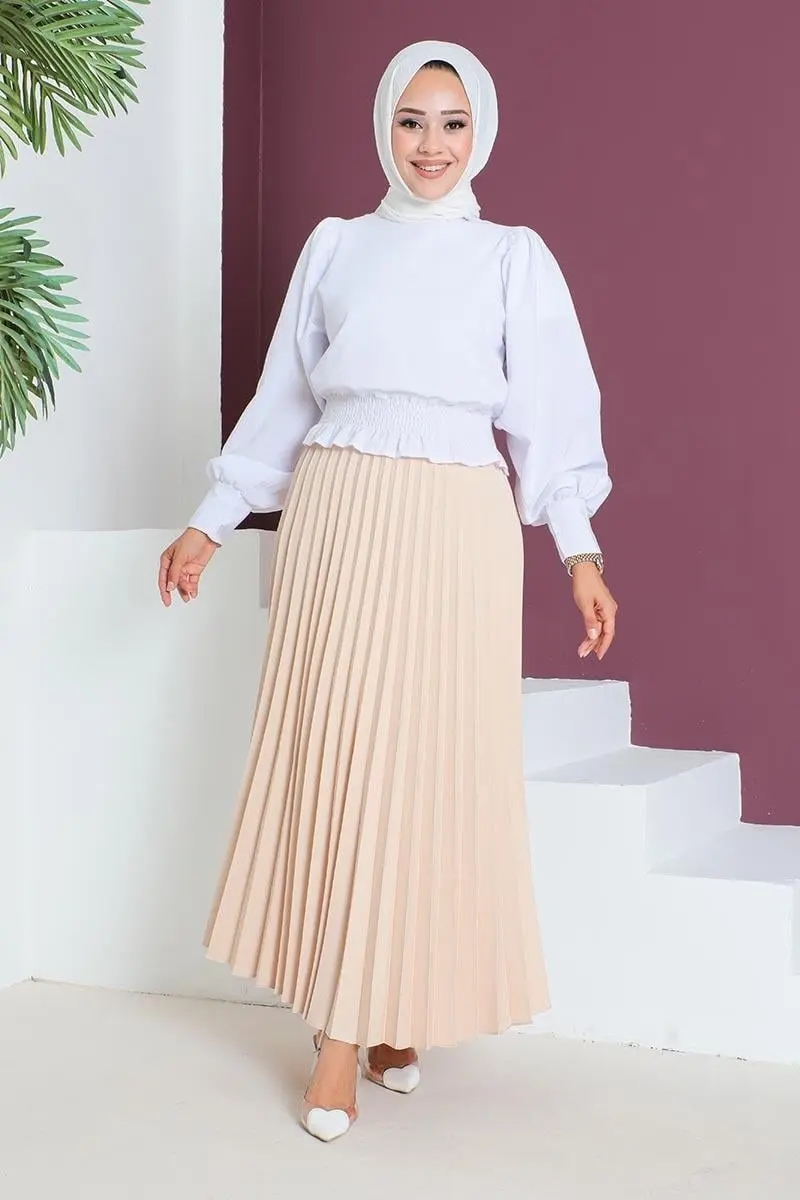Pleated Skirt-detail