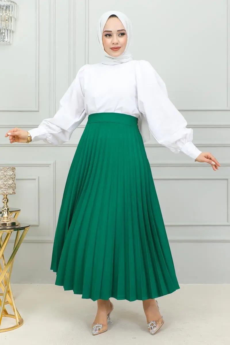 Pleated Skirt-detail