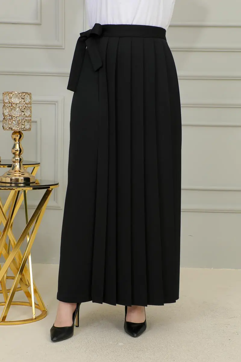 Pleated Trouser Skirt-detail