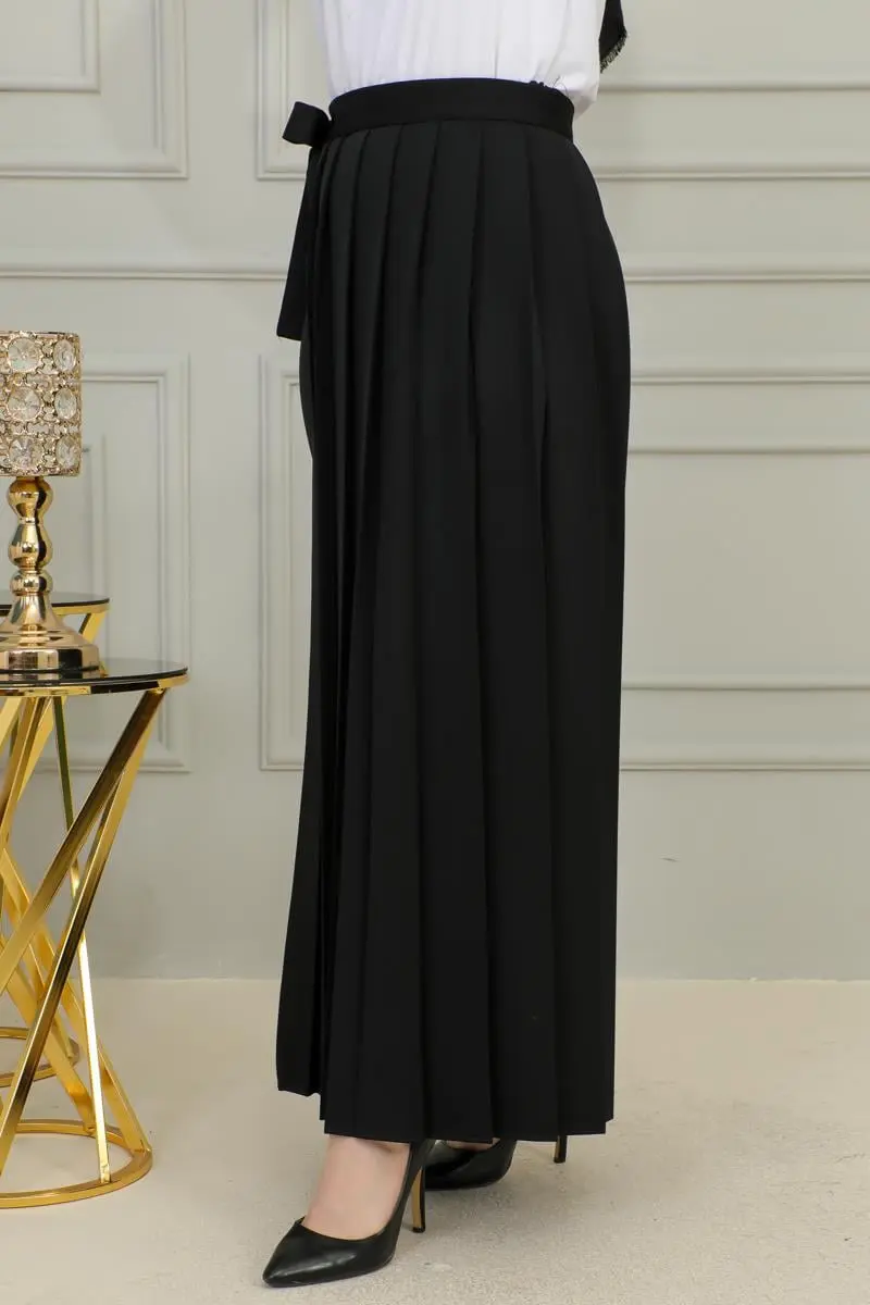 Pleated Trouser Skirt-detail