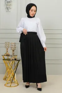Pleated Trouser Skirt