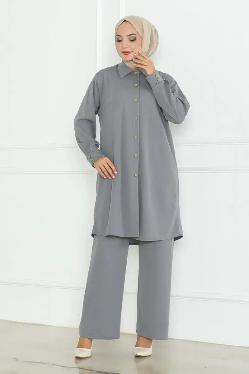 Plus Size Shirt Set-detail