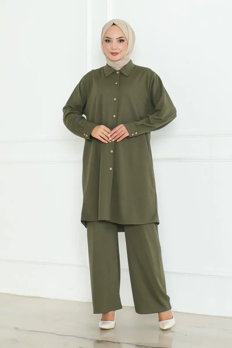 Plus Size Shirt Set-detail