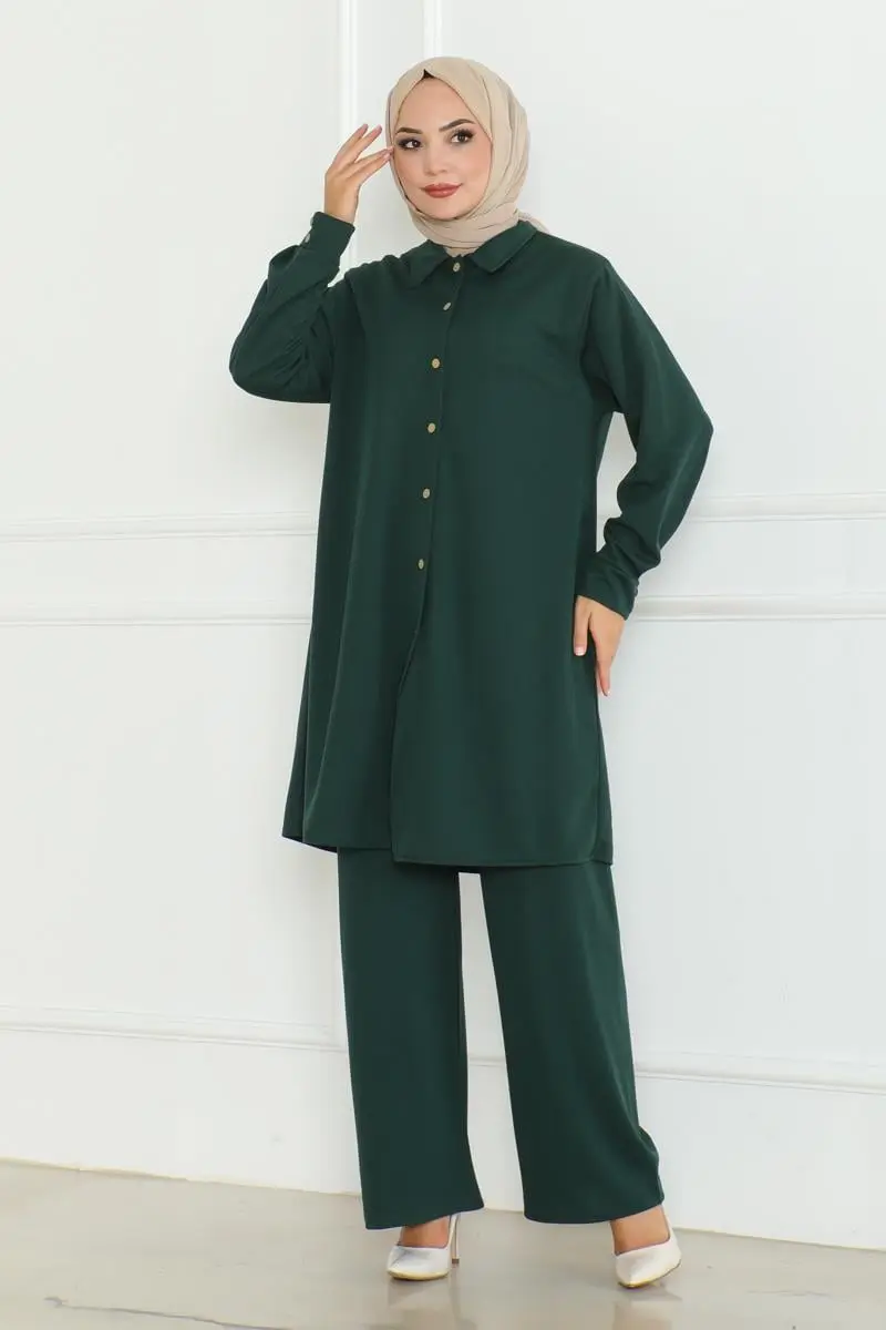 Plus Size Shirt Set-detail