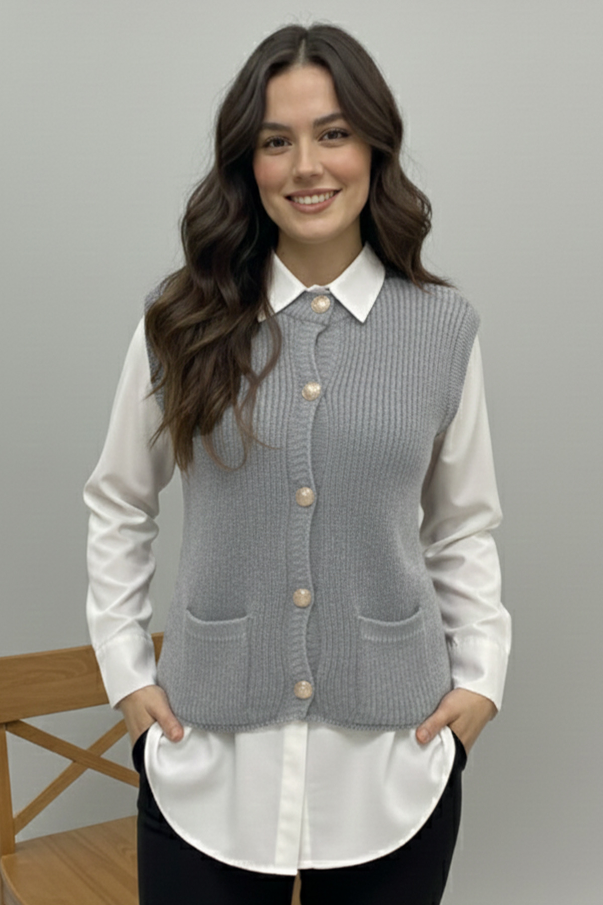 Pocket Knit Vest