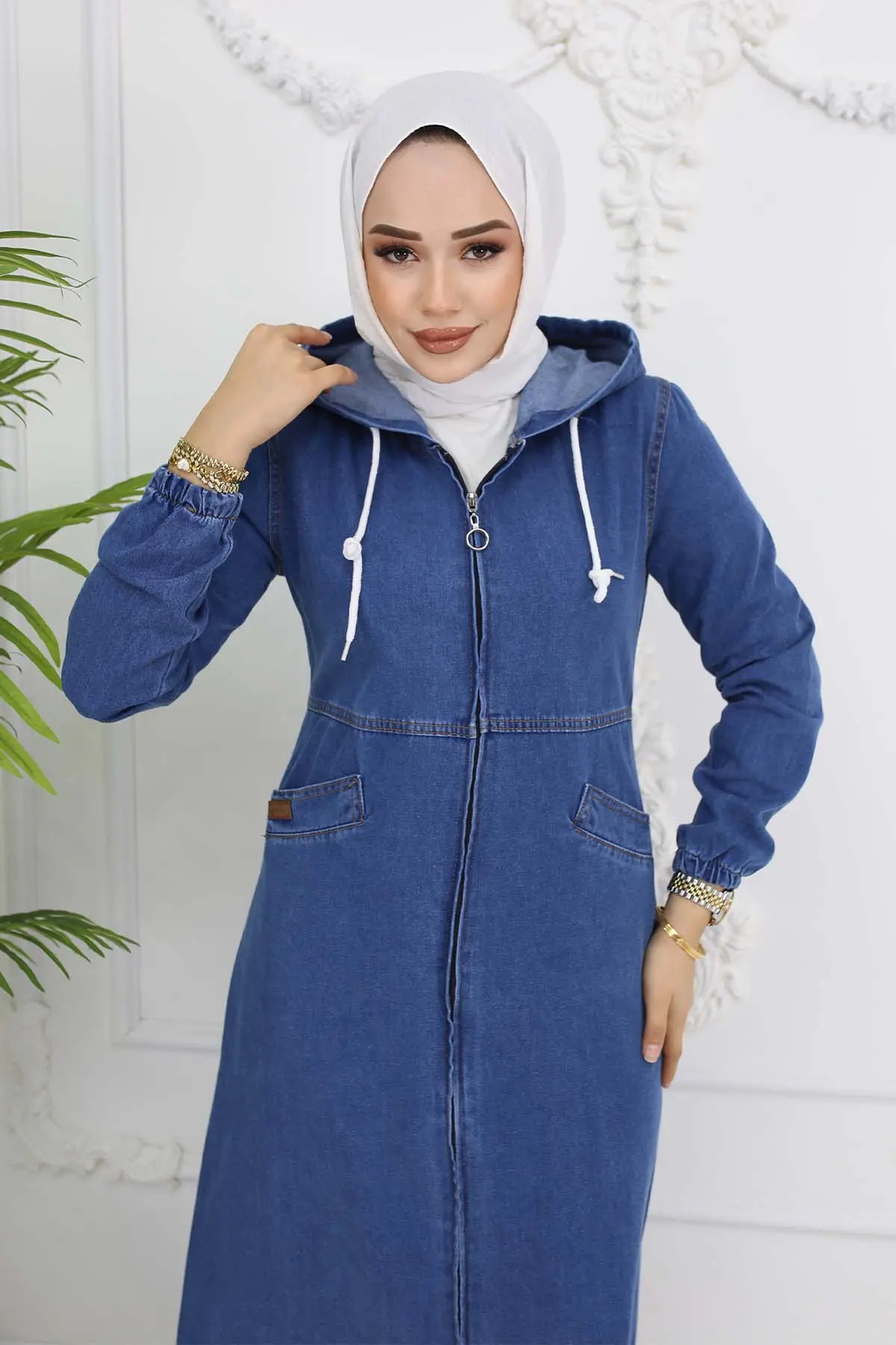 Pocketed Sports Denim Cap Village Navy Blue-detail