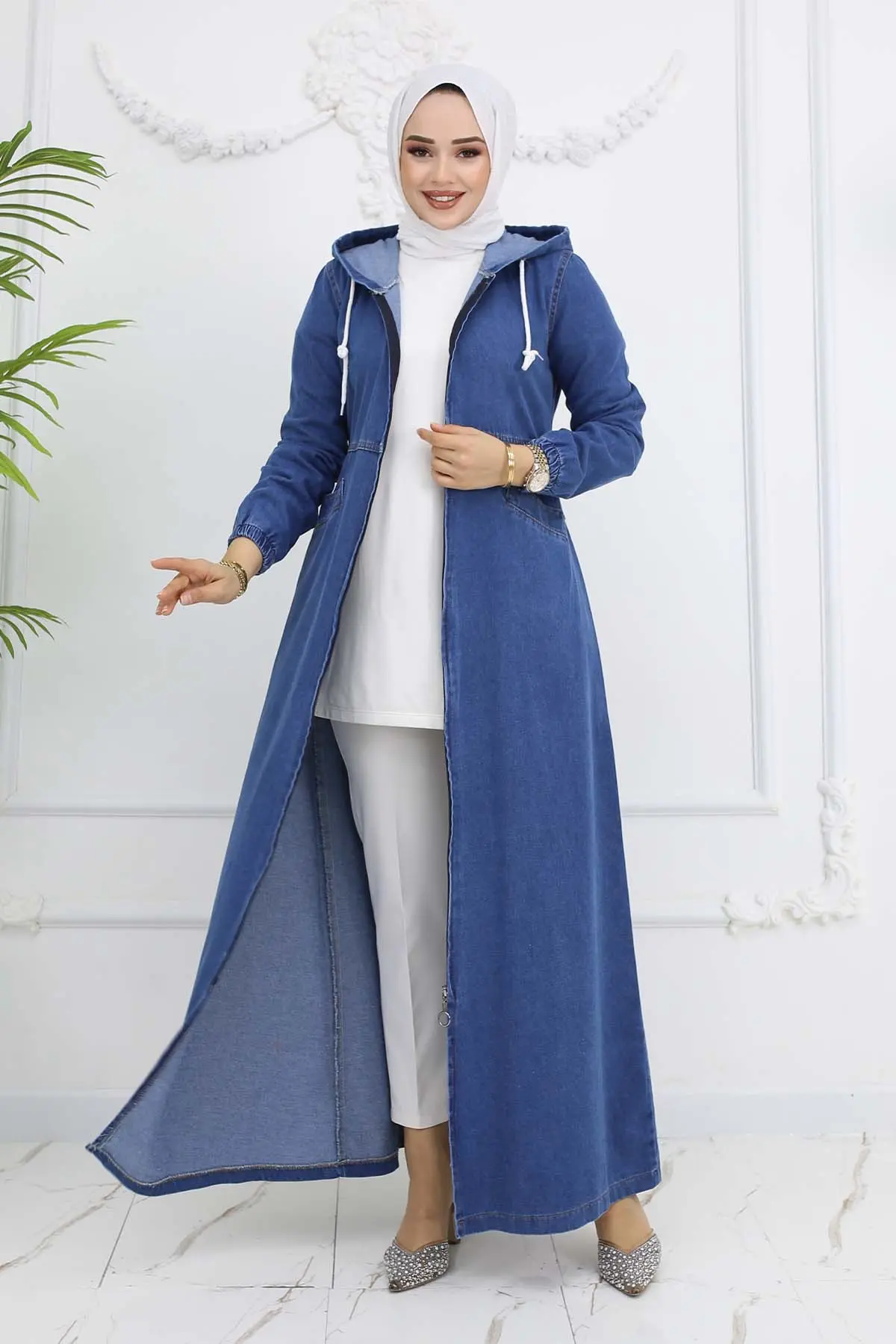 Pocketed Sports Denim Cap Village Navy Blue-detail