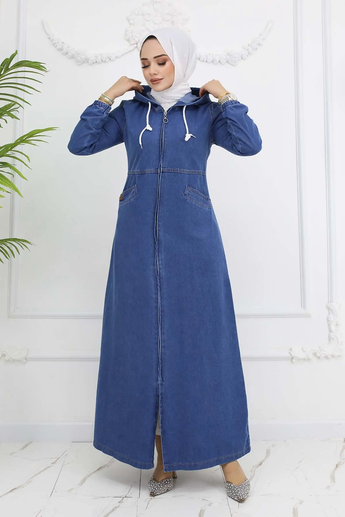 Pocketed Sports Denim Cap Village Navy Blue-detail