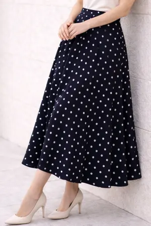 Polka Dot Chiffon Hijab Skirt