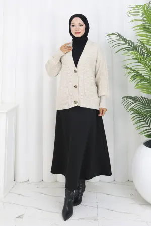 Pompom Knitted Cardigan