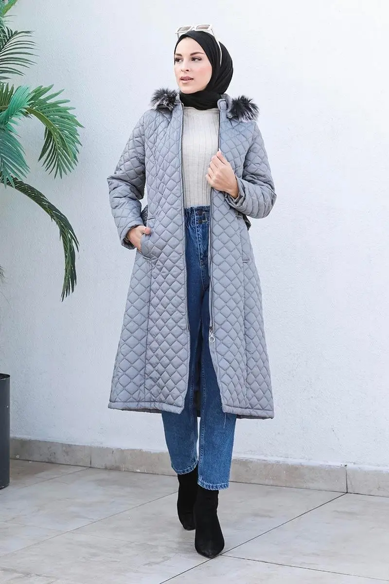 Quilted Puffer Jacket-detail