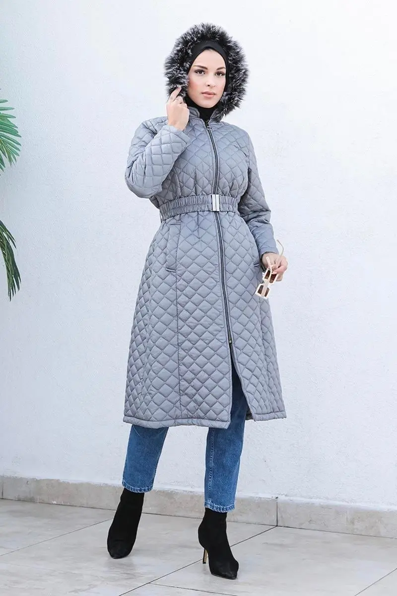 Quilted Puffer Jacket-detail