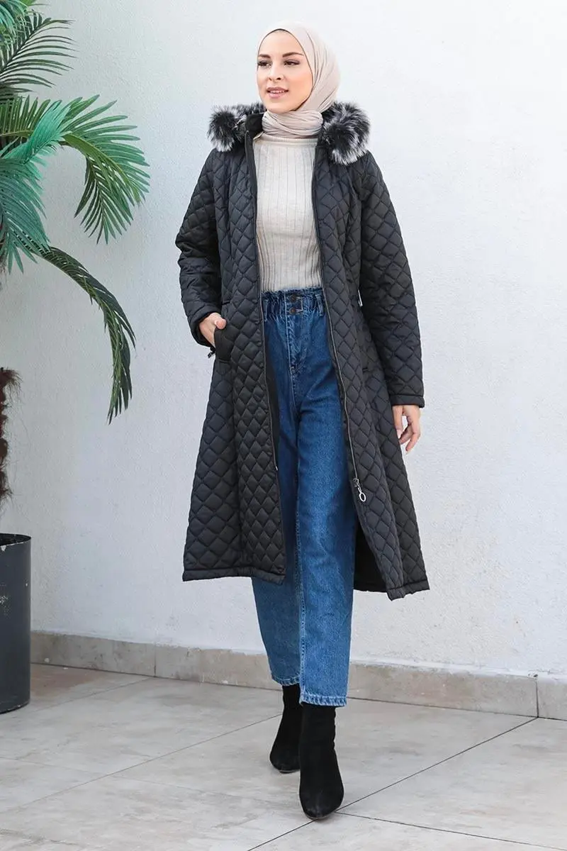 Quilted Puffer Jacket-detail