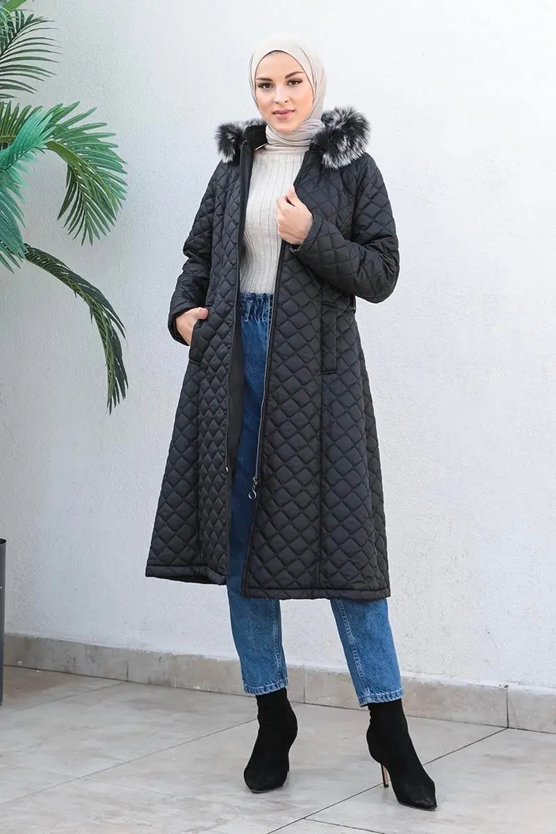 Quilted Puffer Jacket-detail