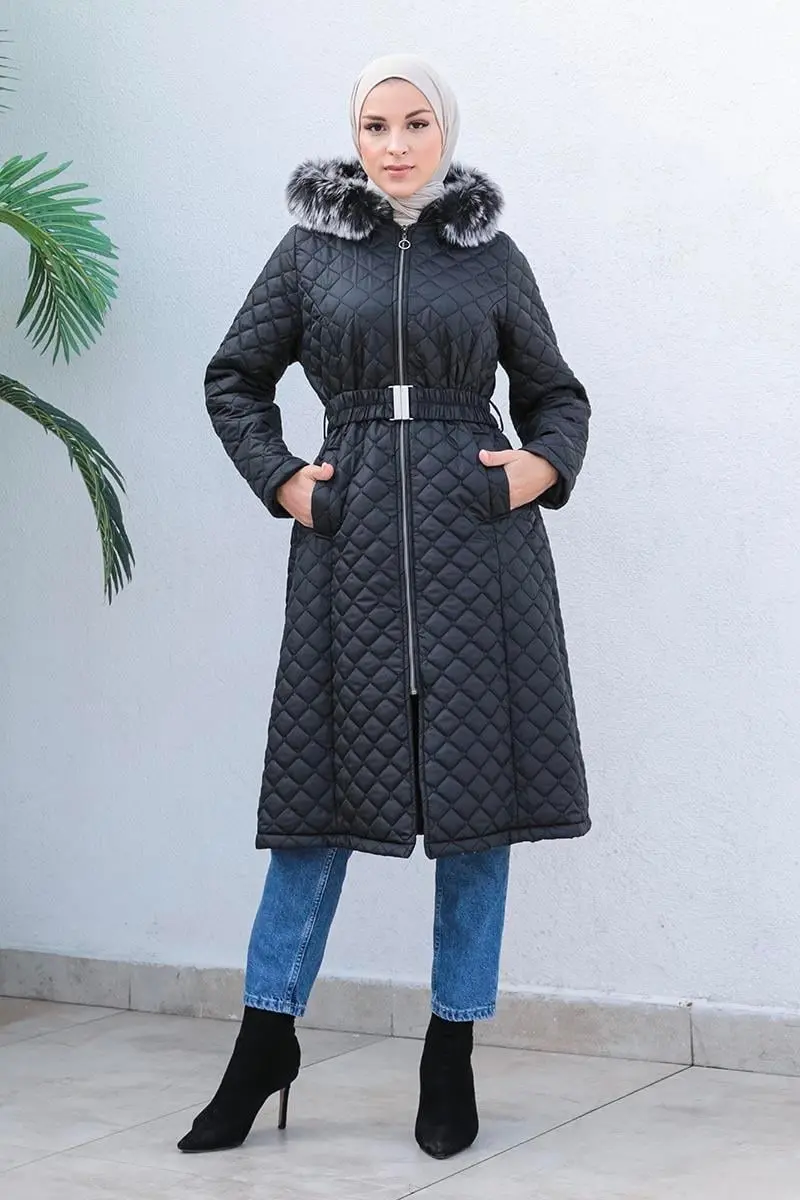 Quilted Puffer Jacket-detail